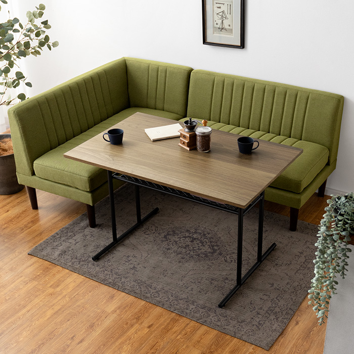 ダイニングソファセット 2点 コーナーソファ ポケットコイル LEKKA