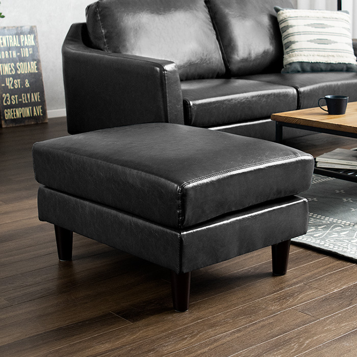 オットマン スツール 足置き ファブリック レザー LAURU | 家具