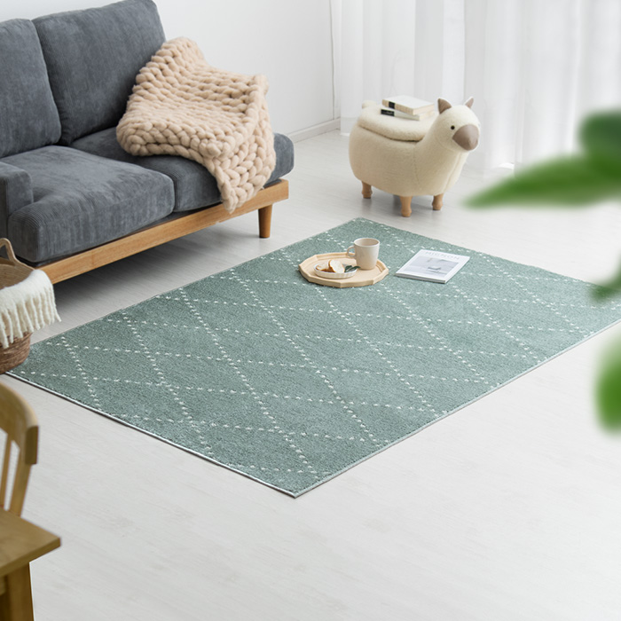 185×185/正方形] 日本製短毛シャギーラグ PONT(ポント) | 家具