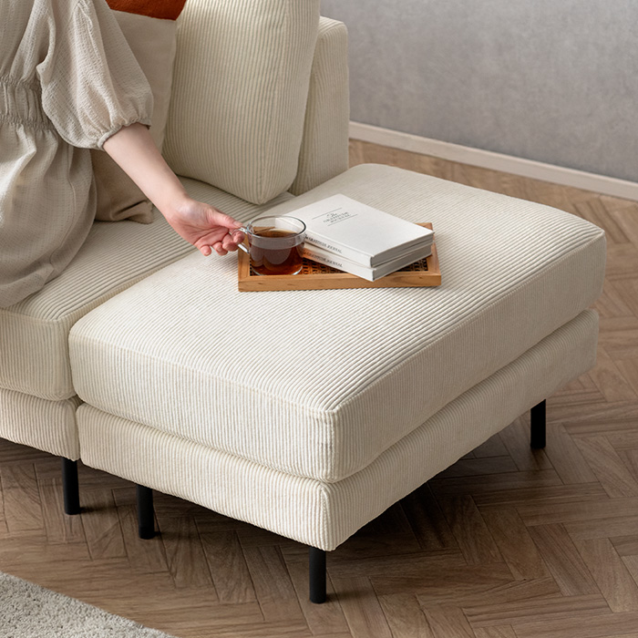 組み合わせ自由 ユニットソファ オットマンセット Mandy | 家具