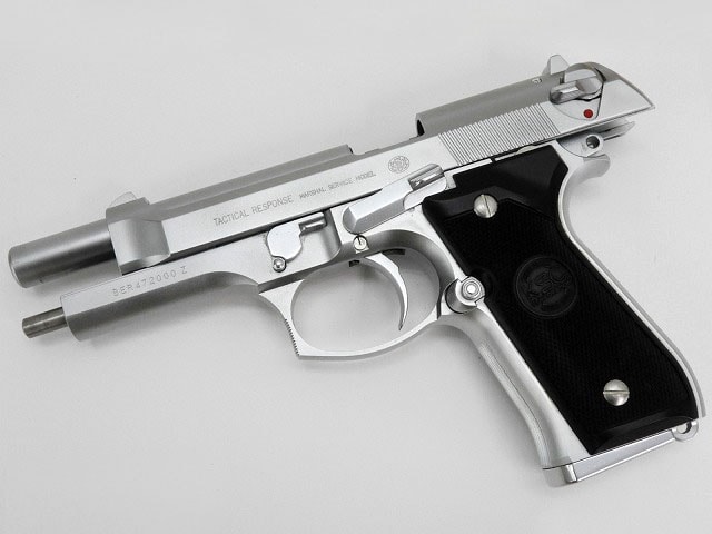 KSC] ベレッタ M92 INOX シルバー TACTICAL RESPONSE 刻印モデル ガス