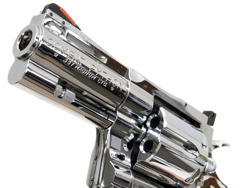 タナカ] コルトパイソン 357マグナム 3インチ ステンレス 木製グリップ