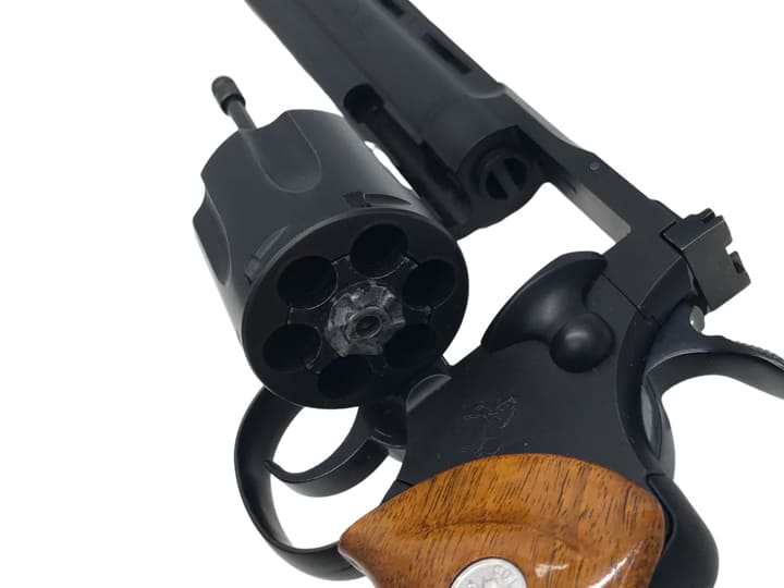 MGC] コルトパイソン 357マグナム 6インチ HW 発火モデルガン 木製