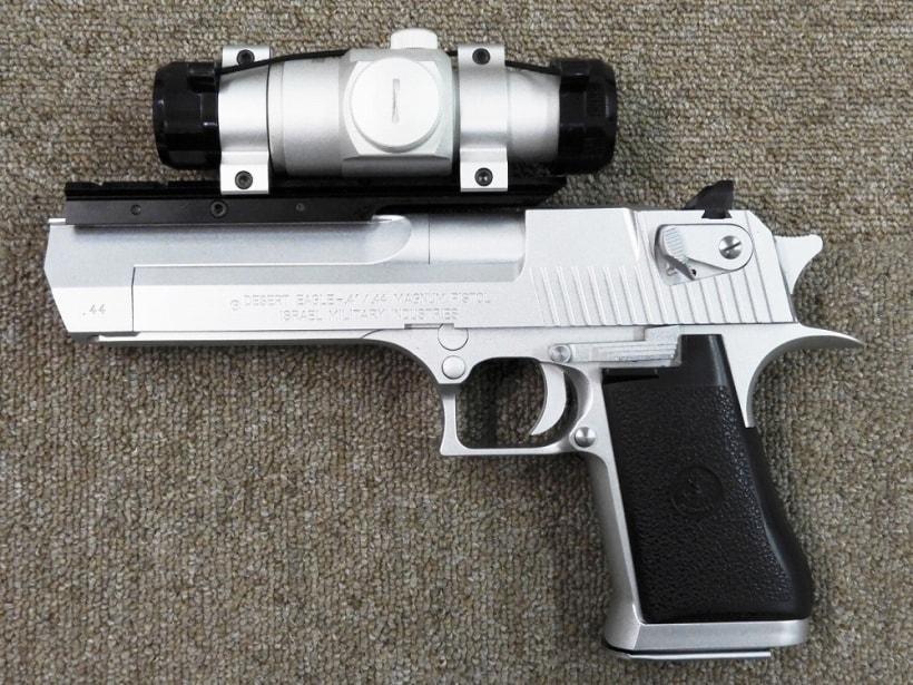 WA] デザートイーグル.44マグナム ステンレスシルバーモデル ドット