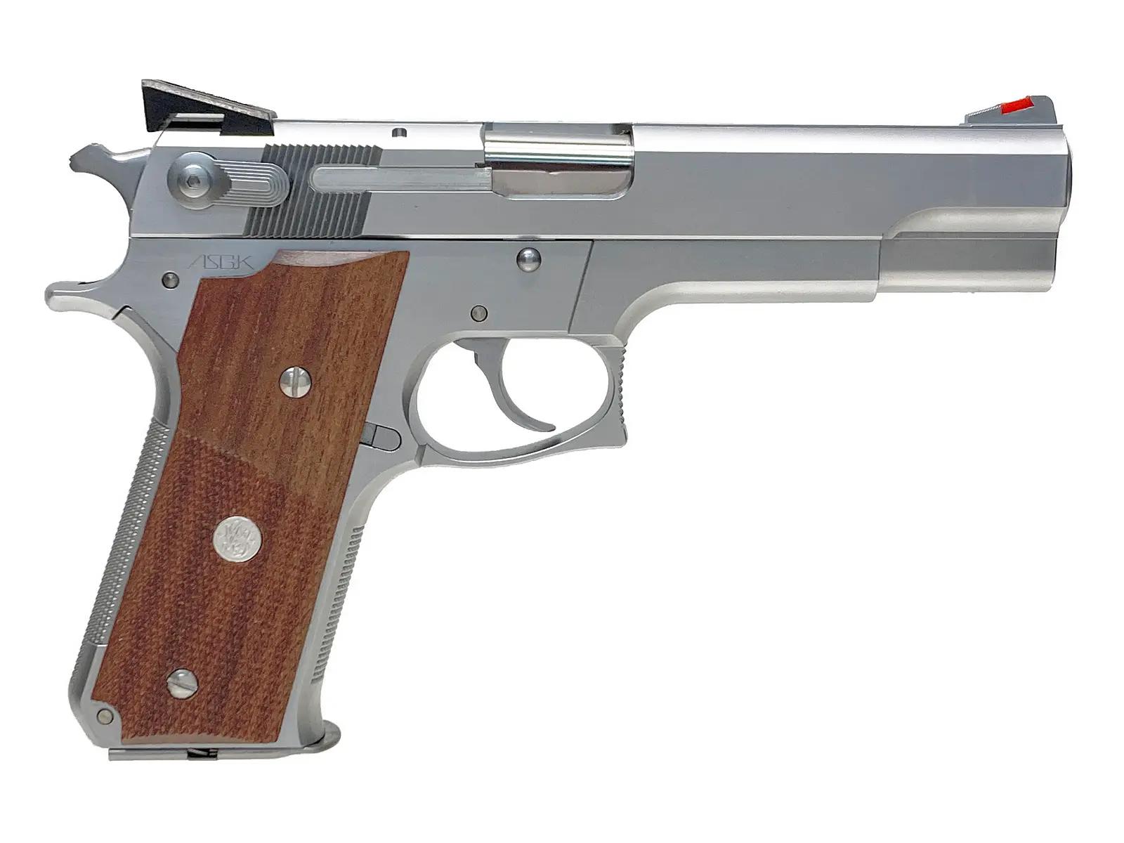 MGC] S&W M645 .45オート 固定ガスガン 木製グリップカスタム