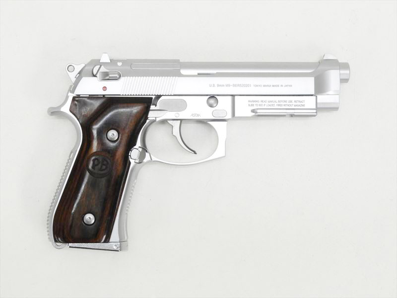 東京マルイ] M9A1 ステンレスモデル ウッドグリップカスタム (中古)の
