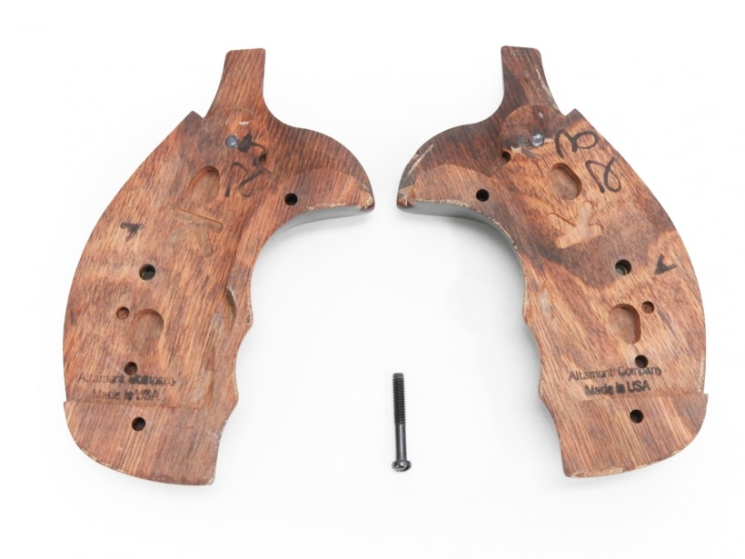 アルタモント] S&W Kフレーム用 木製グリップ ラウンドバット