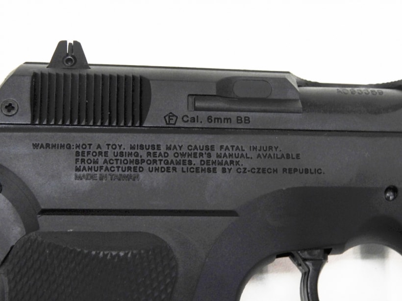 ASG] Cz75D コンパクト エアーコッキングガン 可変HOP ブラック 本体