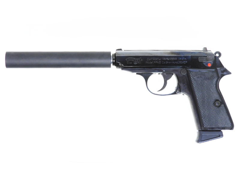 マルゼン] ワルサー PPK/Sセット ブラックメタル ムービープロップ