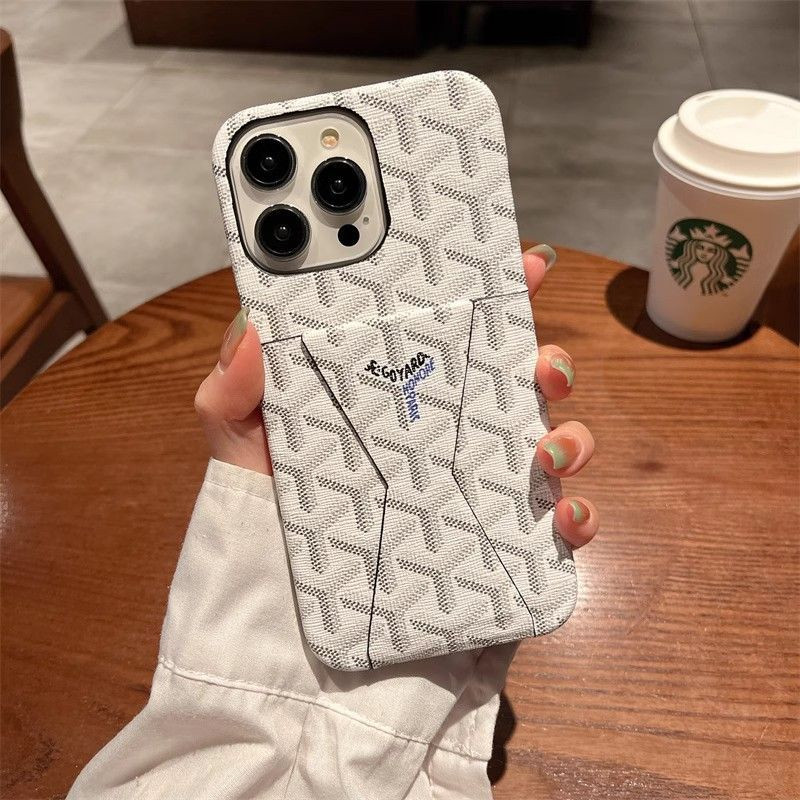 Goyard ゴヤールiphone 16 pro max ケースブランドカード入れ韓国風