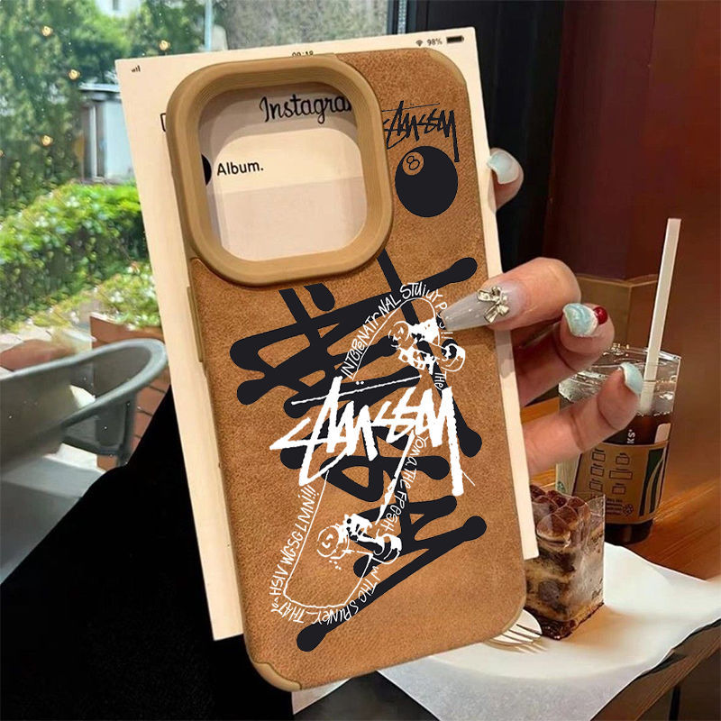 Stussy ステューシーiphone14 16 pro 15 plusケースブランドカード入れ