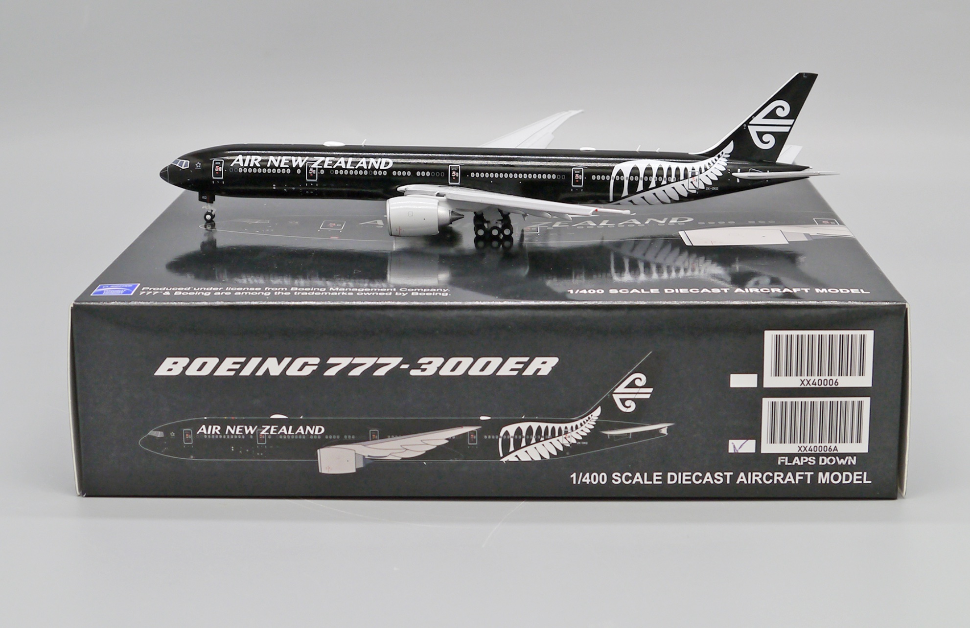 XX40006A Air New Zealand B777-300ER “ALL BLACKS” “Flaps Down” ZK