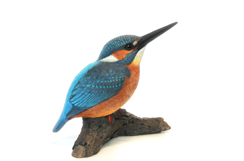 奈良「万葉集に詠まれた鳥」かわせみ / 鳥 フィギュア / あかひげ工房