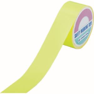 日本緑十字社 緑十字 266012 蛍光ラインテープ 黄 蛍光-50Y 50mm 幅