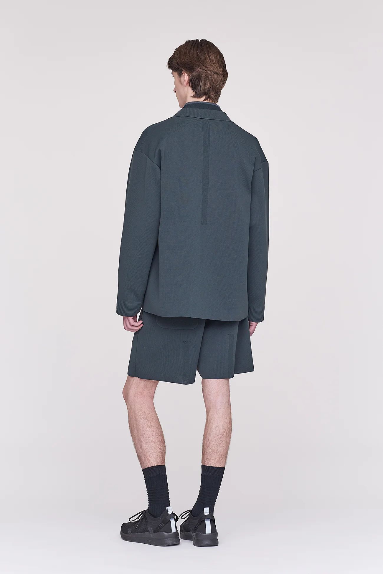 CFCL - Milan Rib Boxy Tailored Jacket - Smokey Black | ALTERFATE