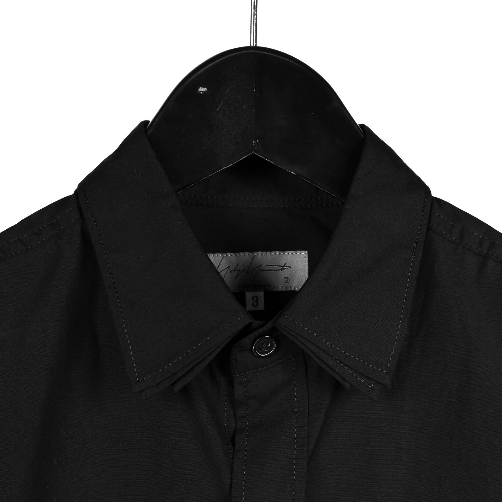 yohji yamamoto - pour homme | 環縫い三枚衿B / シャツ (メンズ