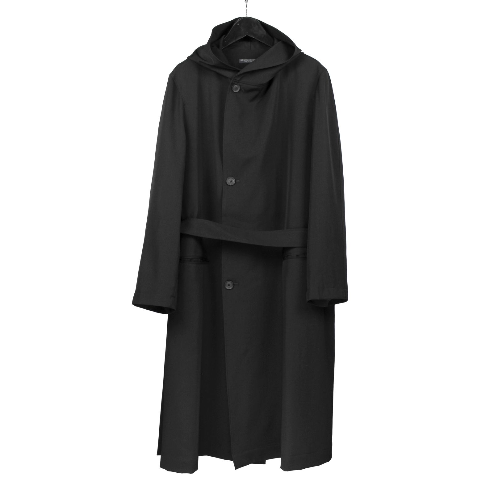 yohji yamamoto - pour homme | 4BSフード付きコート / コート / Re