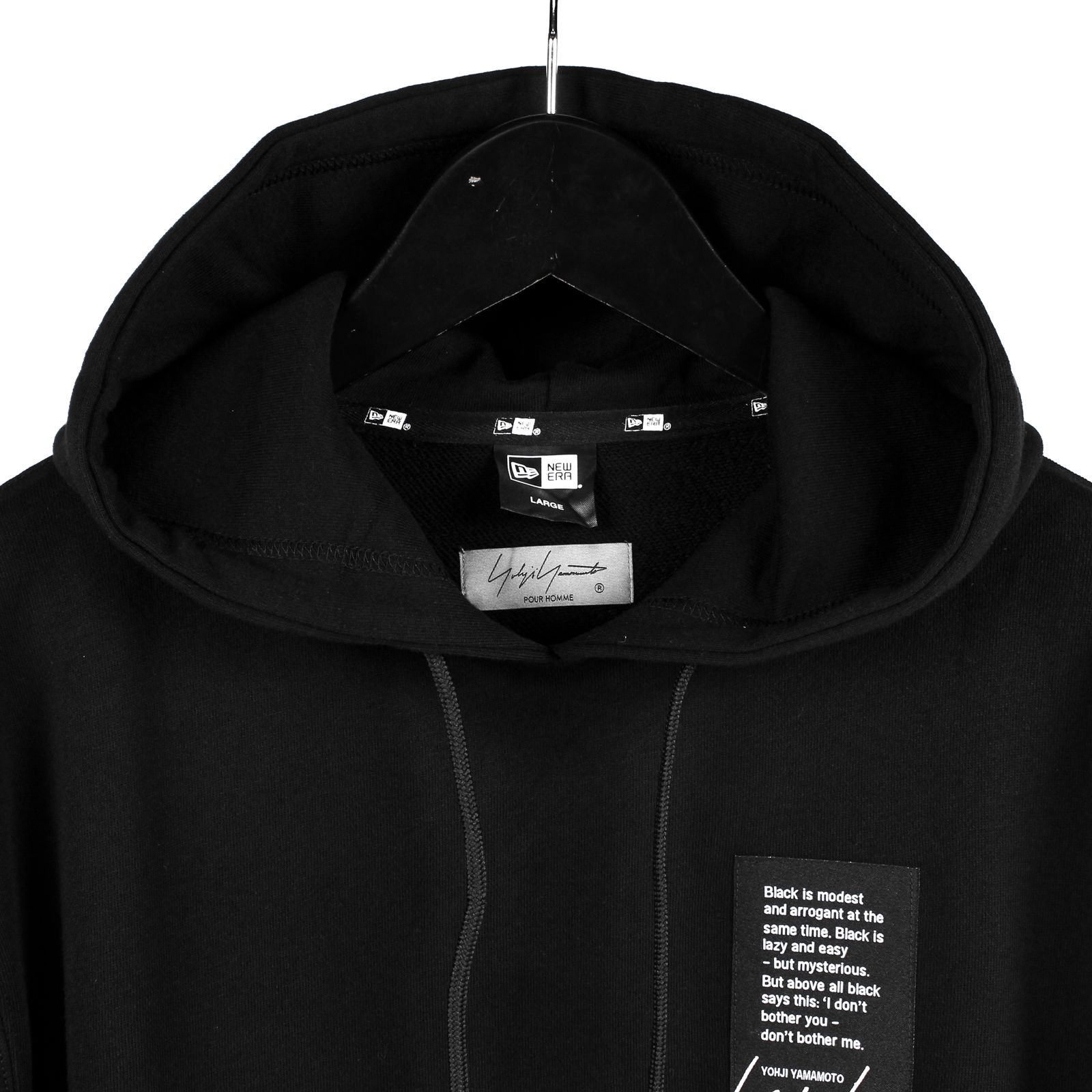 yohji yamamoto - pour homme × NEW ERA HOODIE YY LABEL LOGO