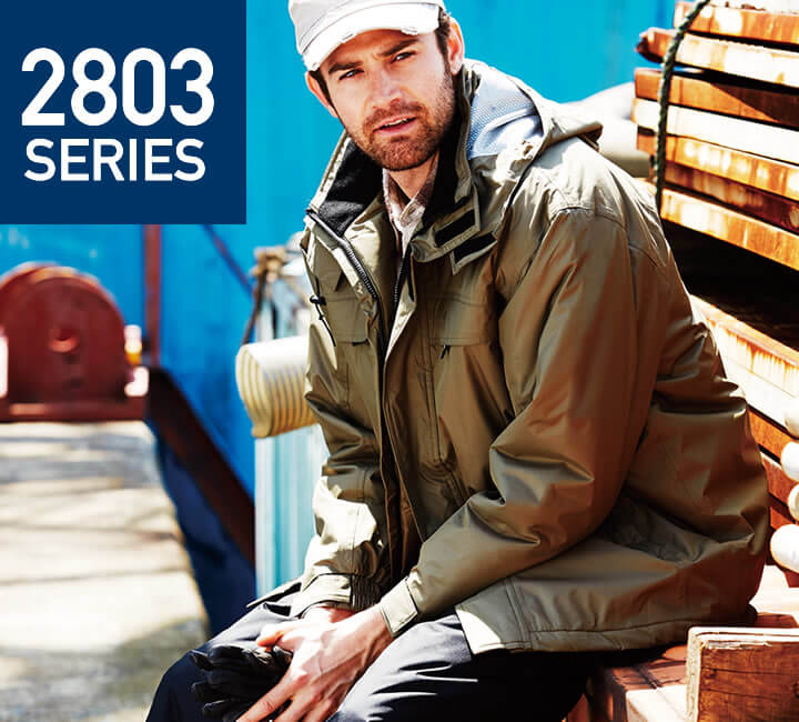 桑和 2806 防水防寒コート アルミメッシュキルト│SOWA（そうわ