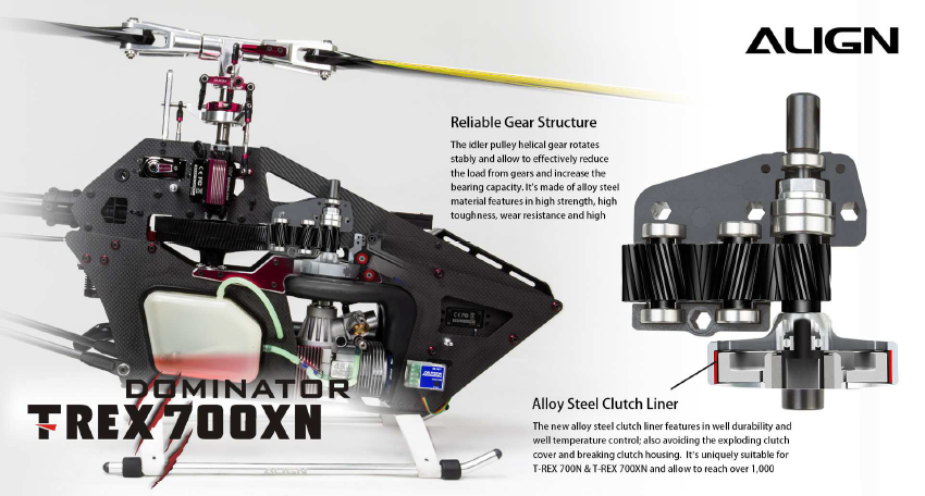 Align 700XN Dominator Nitro RC Helicopter Super Combo Kit | eBay