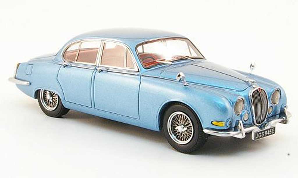 Diecast model cars Jaguar S-Type 1/18 Maisto blue grey - Alldiecast.us
