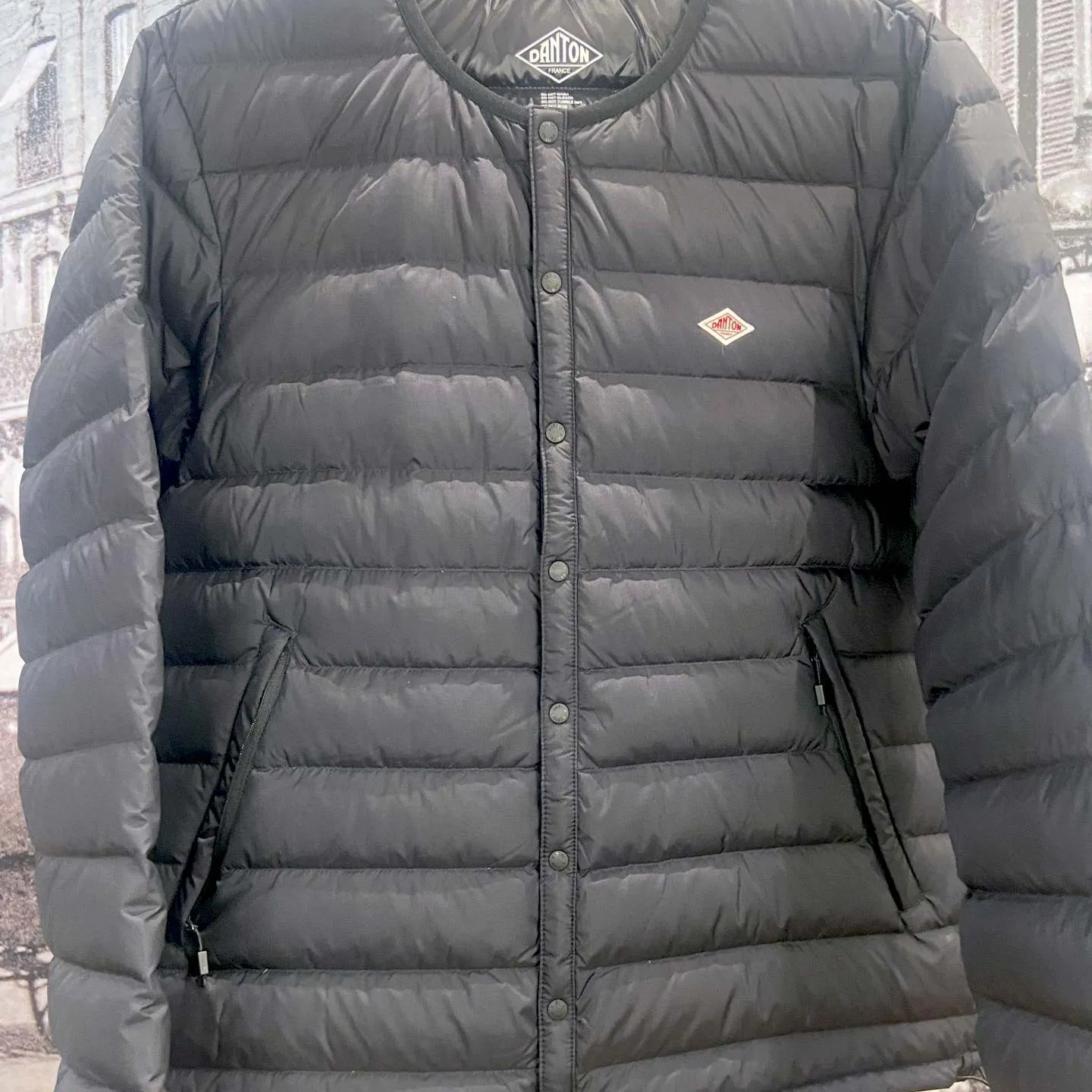 Inner Down Crewneck Jacket Black Danton  A L'O - 1905