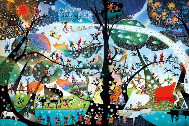 アート・イラスト | 藤城 清治 | 光るジグソーパズルのアップルワン