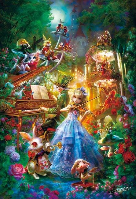 アート・イラスト | SHU（シュウ） | 光るジグソーパズルのアップル