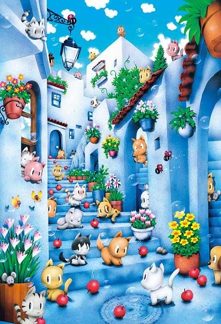 アート・イラスト | 芳岡 ひでき | 光るジグソーパズルのアップルワン