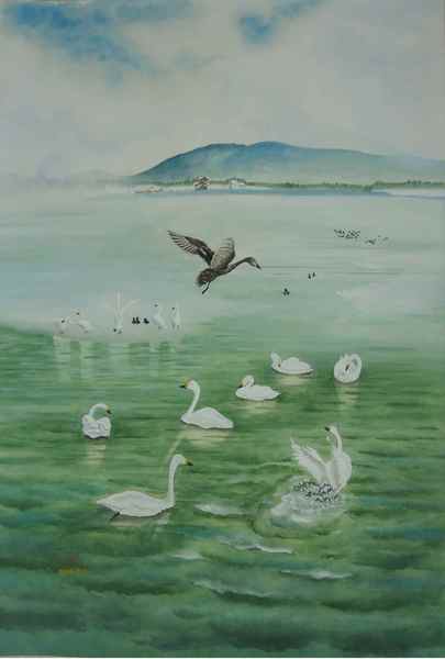 白鳥」 by 成瀬辰幸｜Artmeter｜暮らしを彩るアートが、きっと見つかる