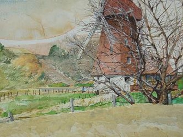 風車のある風景」 by TAKA｜Artmeter｜暮らしを彩るアートが、きっと