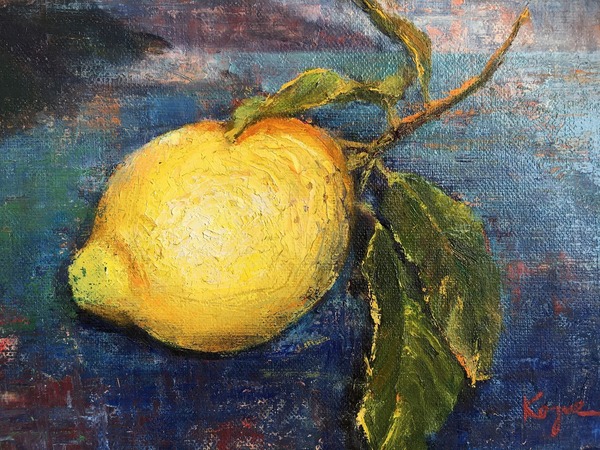 パンとレモンのある静物」 by 野沢嘉昭｜Artmeter｜暮らしを彩るアート