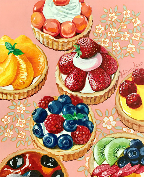 フルーツタルト」 by Hiroko*゜｜Artmeter｜暮らしを彩るアートが