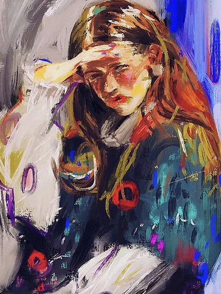 少女」 by 叶｜Artmeter｜暮らしを彩るアートが、きっと見つかる