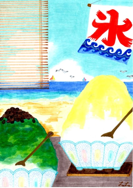 かき氷」 by LaLa｜Artmeter｜暮らしを彩るアートが、きっと見つかる
