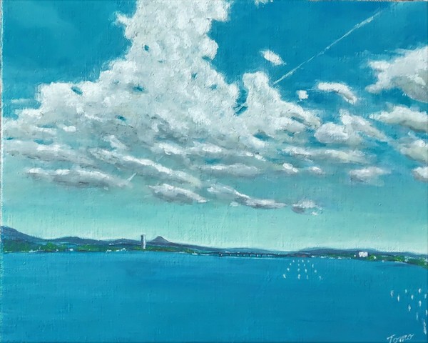 夏、浜名湖情景 Ⅰ」 by 牧野 友彦｜Artmeter｜暮らしを彩るアートが