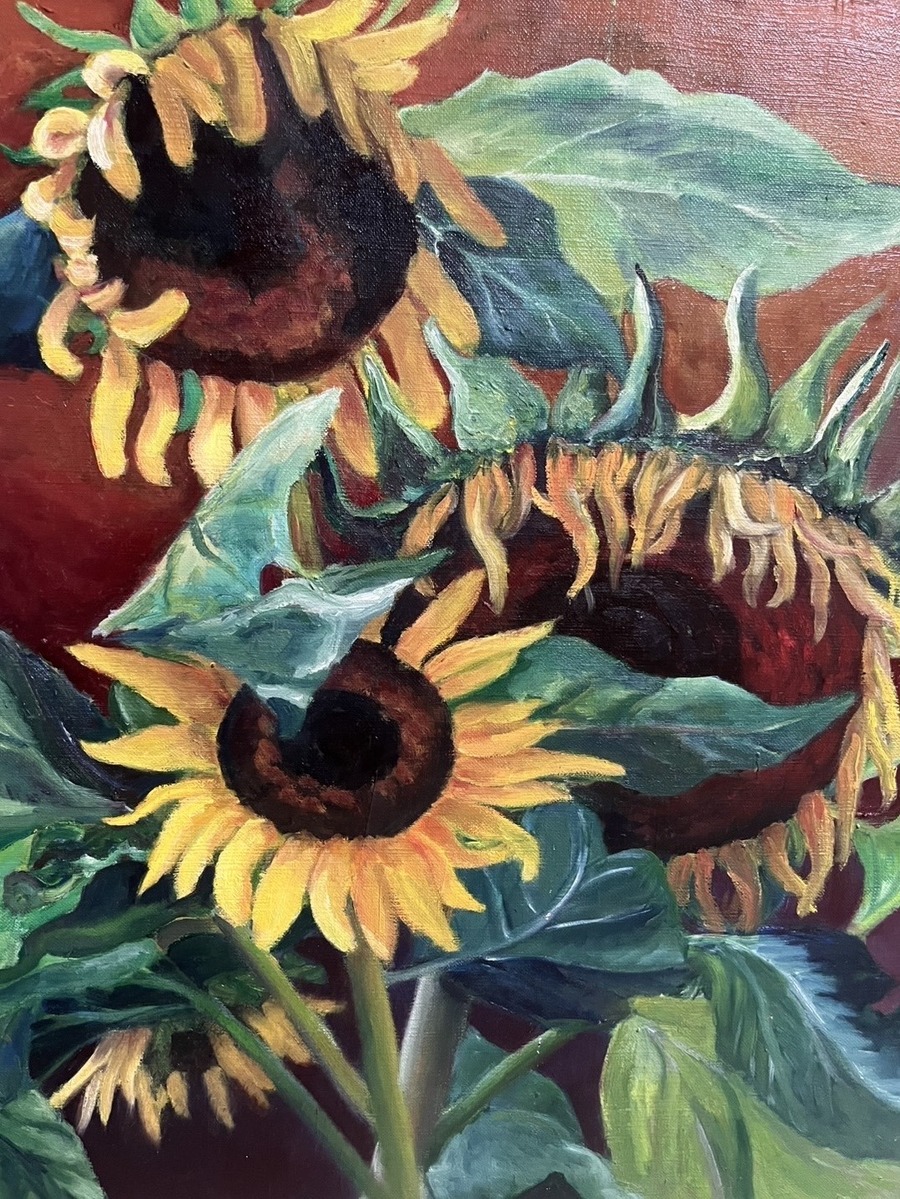 油彩画 花のある風景」 by ますみ｜Artmeter｜暮らしを彩るアートが