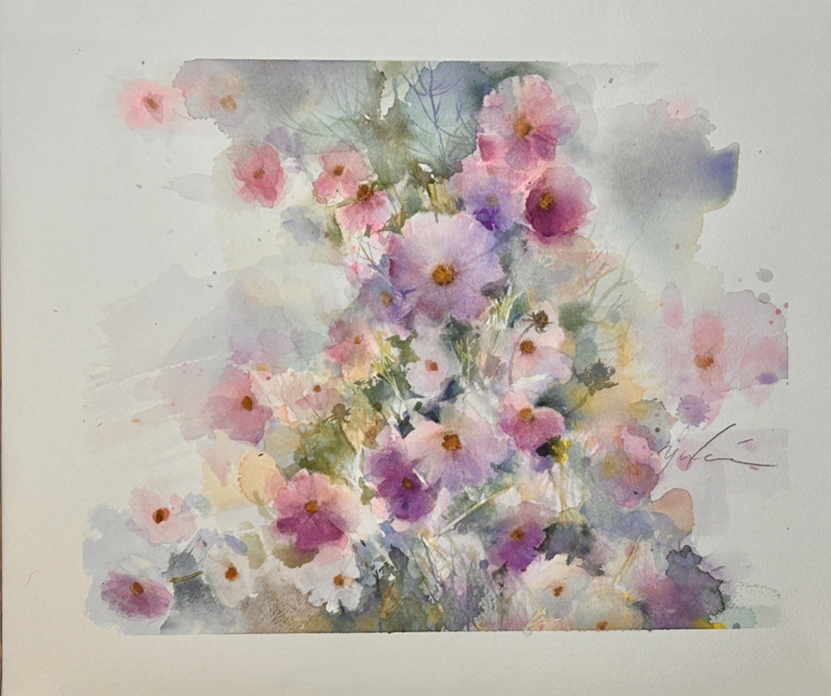 コスモス」 by yukie｜Artmeter｜暮らしを彩るアートが、きっと見つかる