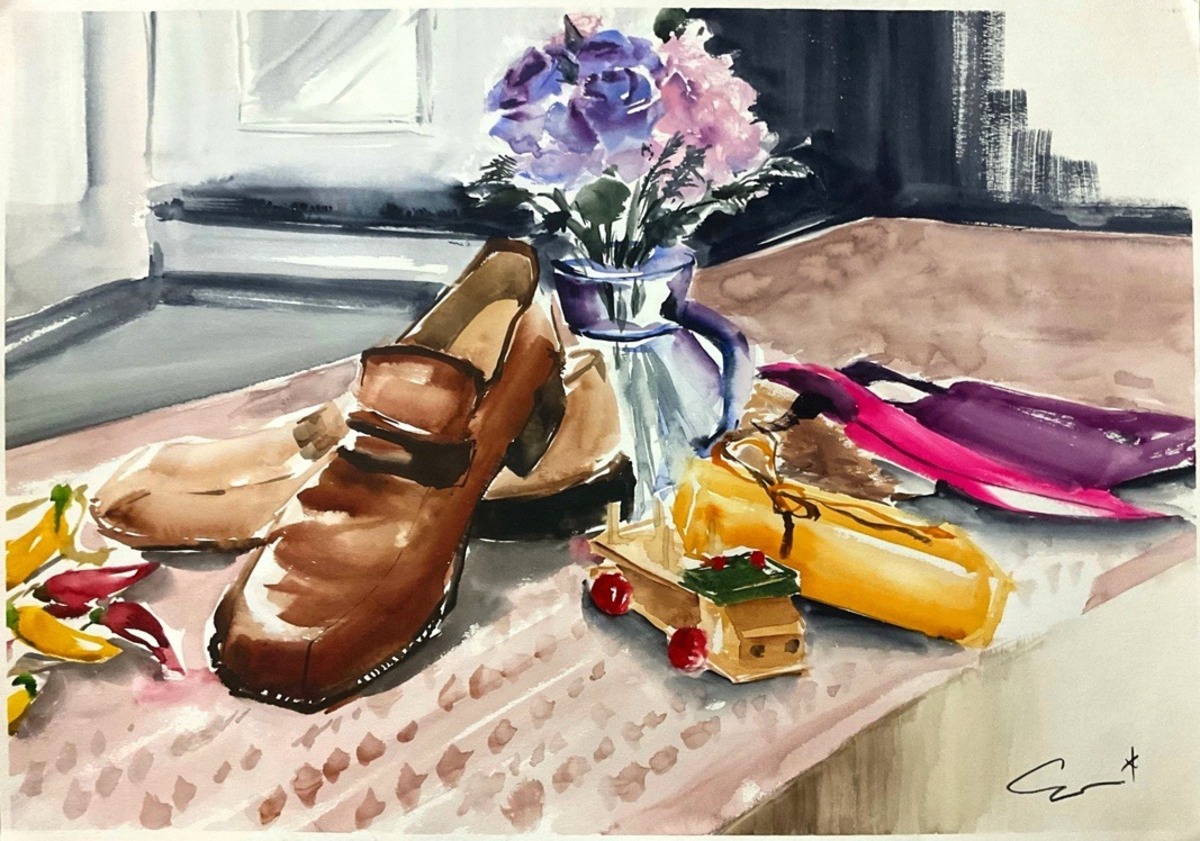 靴職人の男」 by スズキヒロユキ｜Artmeter｜暮らしを彩るアートが