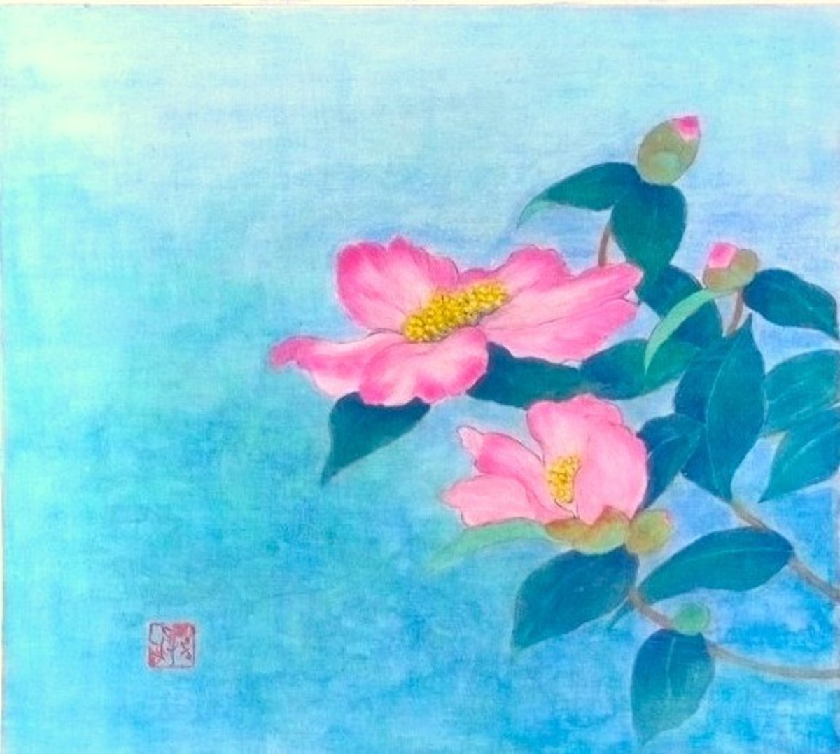 白梅とメジロ」 by そよ風｜Artmeter｜暮らしを彩るアートが、きっと