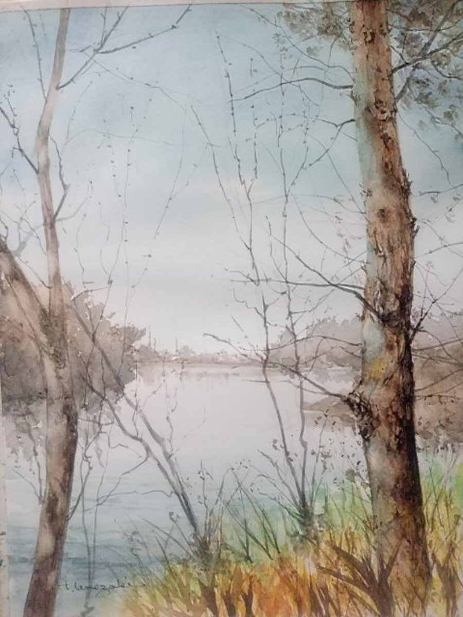 雨の交差点」 by 梅崎 秀夫｜Artmeter｜暮らしを彩るアートが、きっと