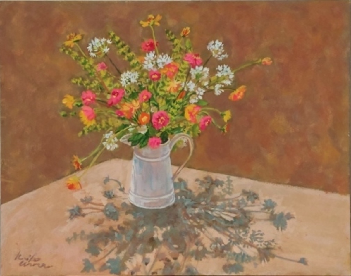 パンジーの花とレモン」 by Urara｜Artmeter｜暮らしを彩るアートが