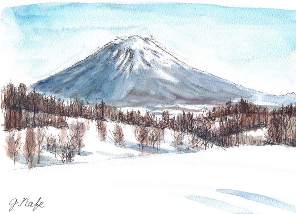 雪の要諦山」 by 渡辺元｜Artmeter｜暮らしを彩るアートが、きっと見つかる