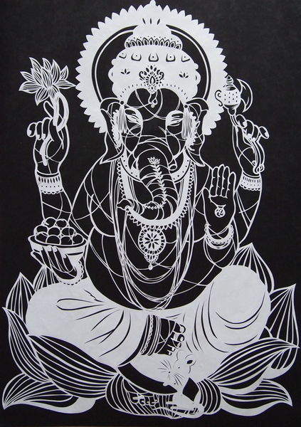 ガネーシャ イン ミラー」 by とん｜Artmeter｜暮らしを彩るアートが