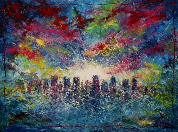 キャンバスの中の海」 by m-t｜Artmeter｜暮らしを彩るアートが