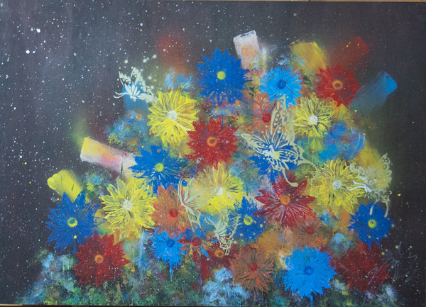 夕焼けに輝くススキ」 by 桂颯｜Artmeter｜暮らしを彩るアートが