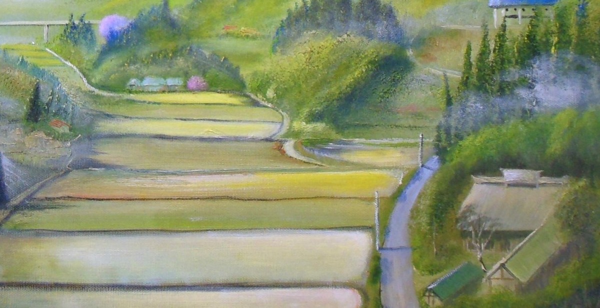 黄昏の田園風景 F-10」 by 渡辺 正重｜Artmeter｜暮らしを彩るアートが