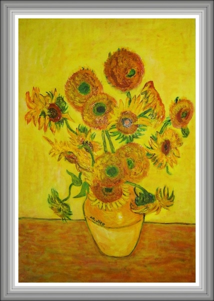 ひまわり ゴッホの模写」 by ToshiJapon｜Artmeter｜暮らしを彩る