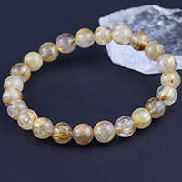 特選品】黄金針がぎっしり！ブラジル産タイチンルチルクォーツ（太陽