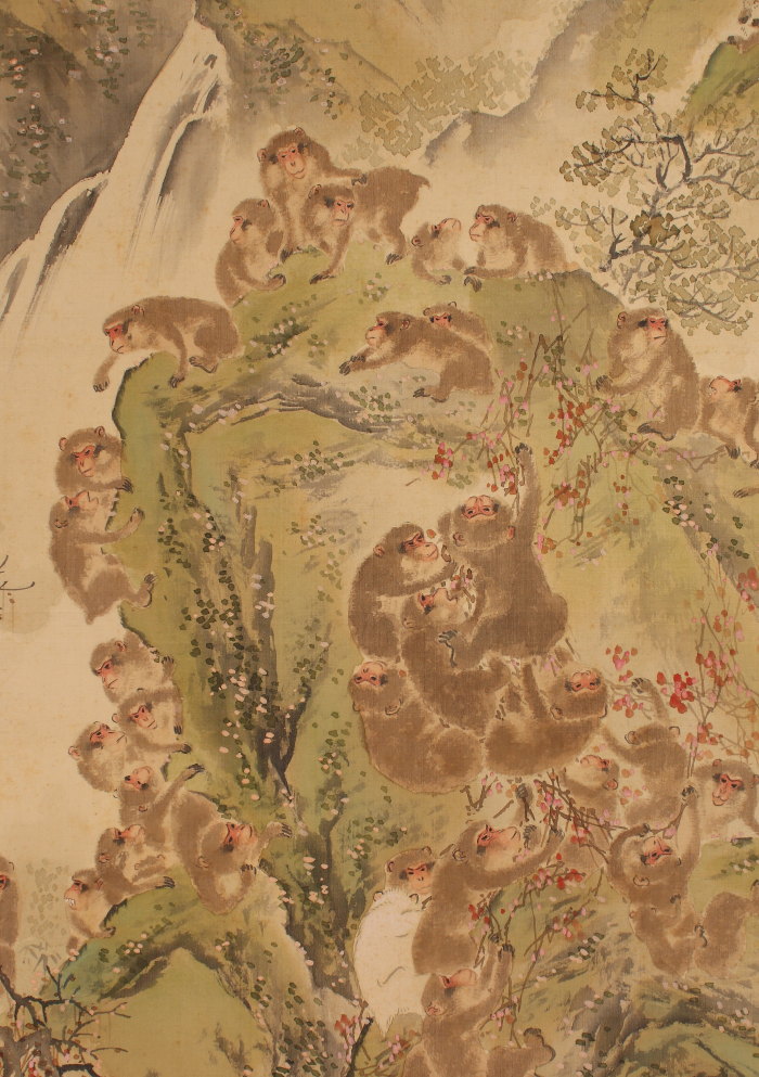 掛軸紹介 群猿図 | 掛け軸や骨董品の販売・買取なら株式会社縁［大阪］